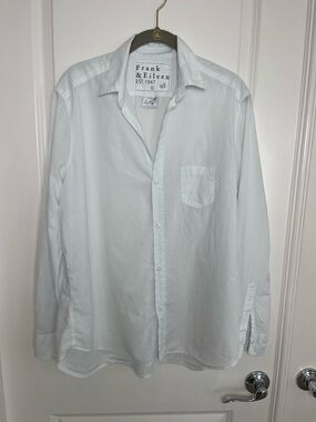 Frank & Eileen Eileen Pale Green Casual Button-Down Shirt L